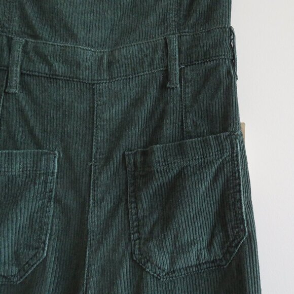 ANTHROPOLOGIE PILCRO The Skipper Strapless Corduroy Crop Wide-Leg Jumpsuit NWT - Picture 5 of 15